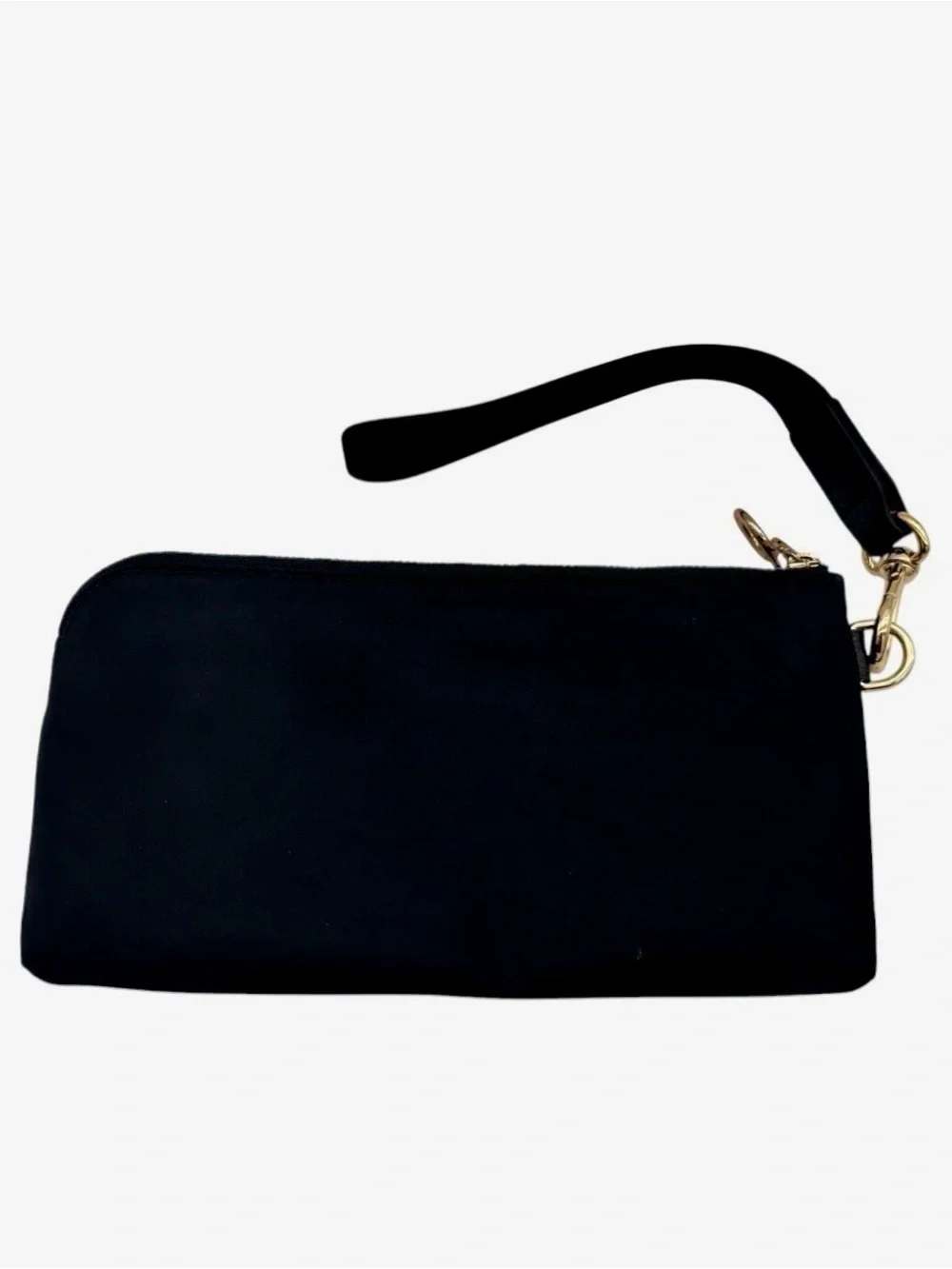 lululemon athletica Black Wristlet Clutch with Gold Accent